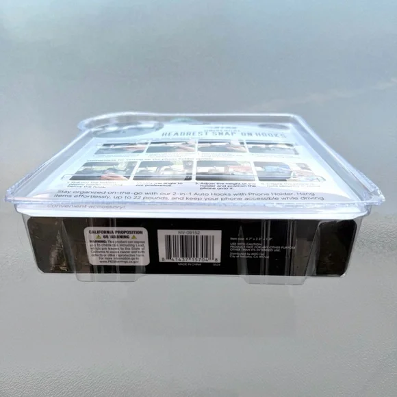 RYDZ Universal Headrest Snap-On Hooks Car Organization - Picture 5 of 5